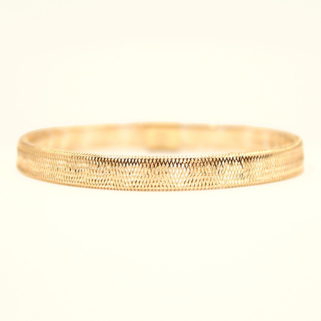 Bracciale Elastico in Oro Giallo 18 Carati Made in Italy - Comfort e Stile Senza Tempo