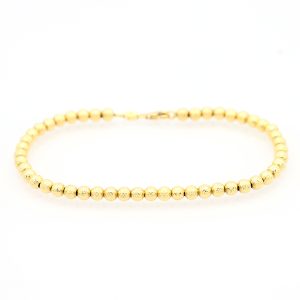 Bracciale palline diamantate MM 4 Oro 18 Carati