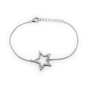 Bracciale stella in argento 925