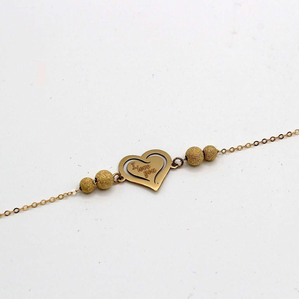 Bracciale Milleluci Cuore "I Love You" in Oro 18kt