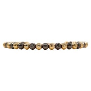 Bracciale MILLELUCI 5 mm. in oro bicolore 18 carati