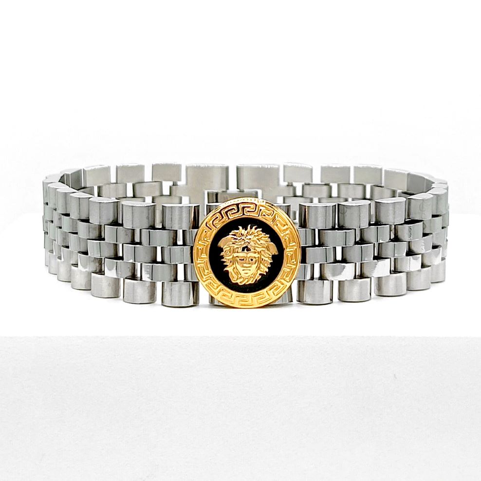 Bracciale maglia jubilè con medusa