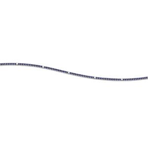 Bracciale Tennis Nardelli in Oro Bianco con Diamanti e Zaffiri - Eleganza Reale Made in Italy