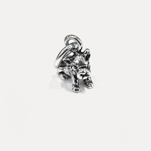Ciondolo Artigianale Linea “PET” Bulldog Francese in Argento 925