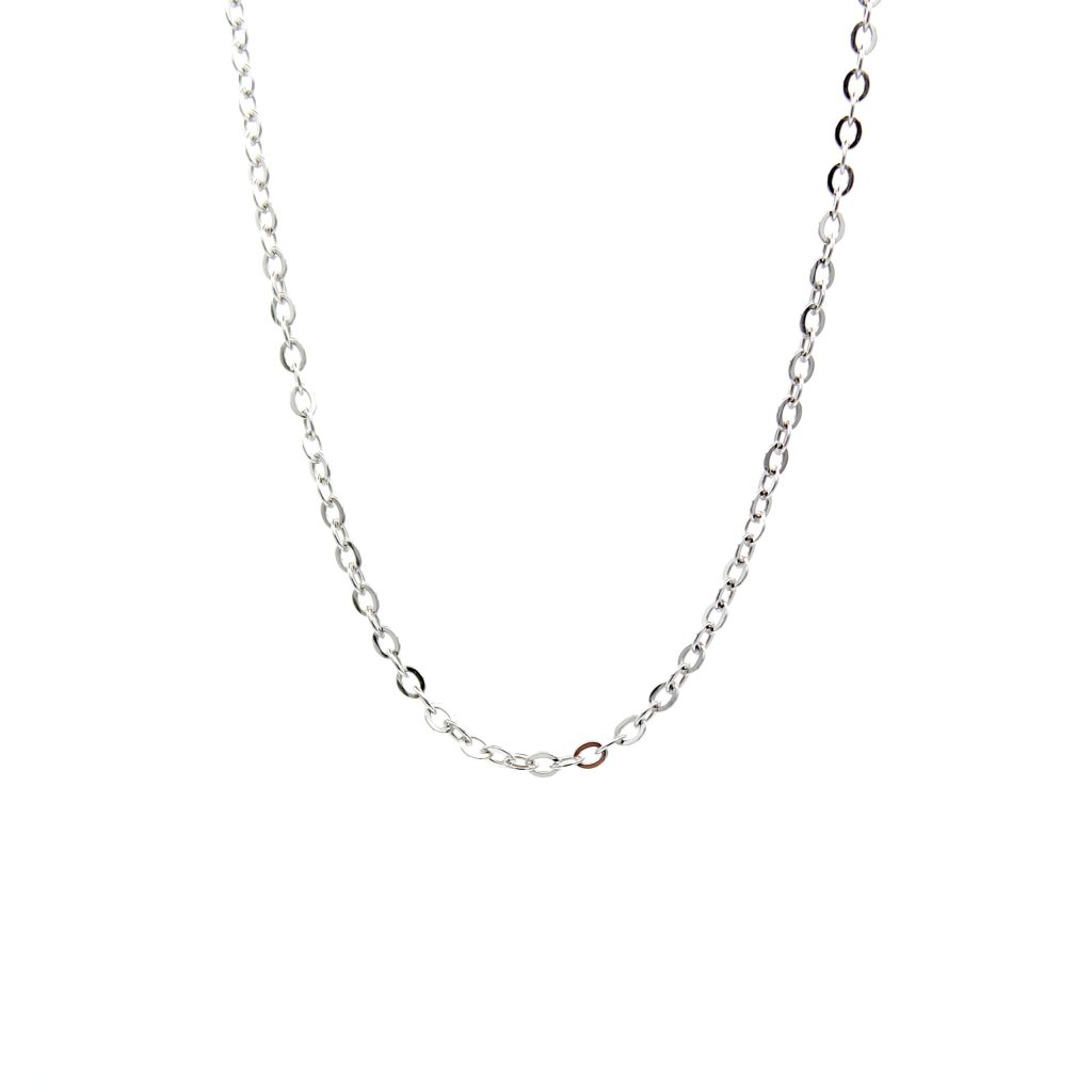 Catenina Donna/Uomo Maglia Rollò Diamantata in Argento 925 Made in Italy