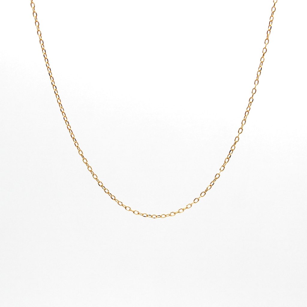 Collana Donna Oro Giallo 18 Carati Made in Italy - Catena Sottile Maglia Forzatina