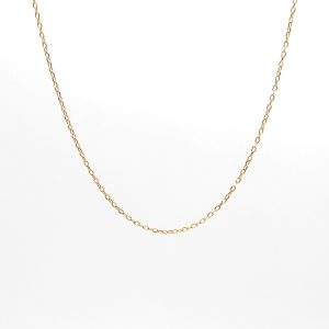 Collana Donna Oro Giallo 18 Carati Made in Italy - Catena Sottile Maglia Forzatina