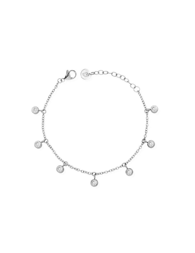 Cavigliera Liu Jo Donna Dorata con Cristalli Pendenti - Gioiello Estivo Elegante