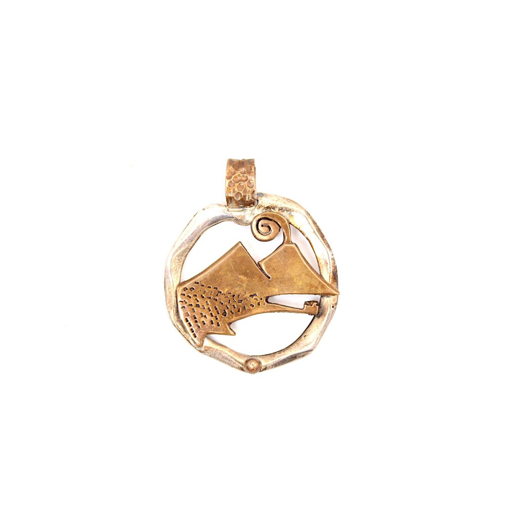Charm Pendente Argento Sterling 925 Made in Italy Raffigurante il Vulcano Vesuvio