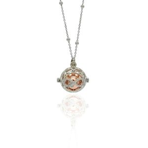 Collana chiama angeli in acciaio