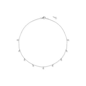 Collana Liu Jo LJ2841 Girocollo Donna con Punti Luce Pendenti Silver | Cascata Zirconi