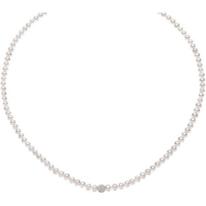 Collana Comete in oro bianco e perle FWQ 196 B