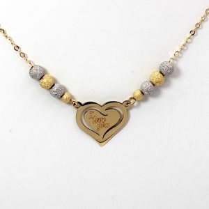 Collana Milleluci Cuore "I Love You" in Oro 18kt