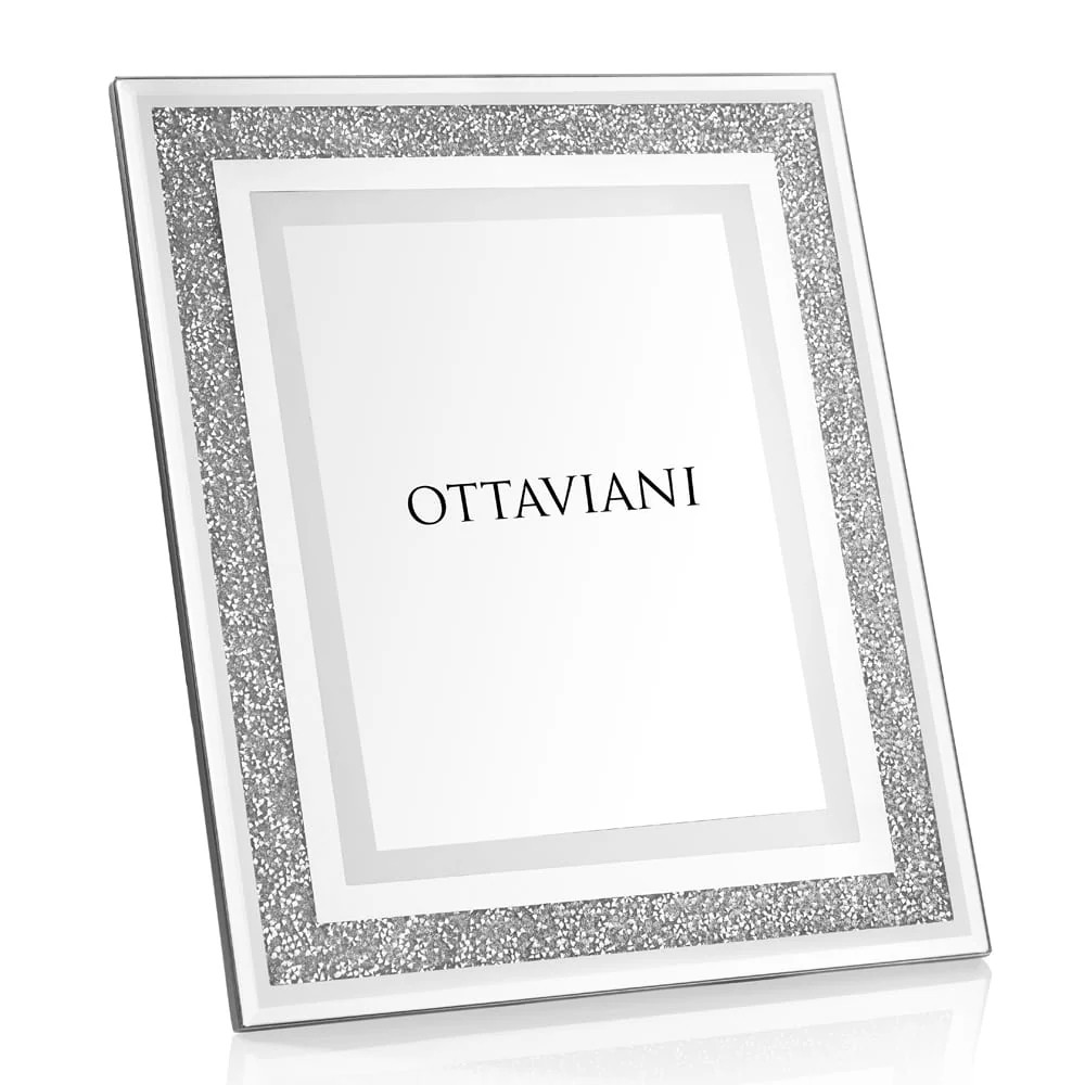 Cornice Portafoto Ottaviani in Cristallo con Glitter Art. 25739