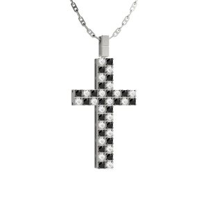 Collana con croce da uomo di Nardelli in oro e diamanti UPE370