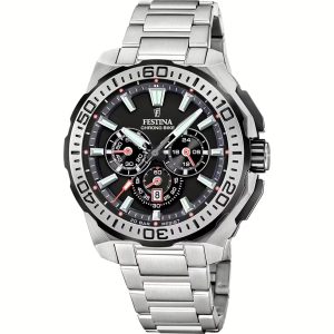 Festina Chrono Bike F20724/7: Orologio Cronografo da Uomo con Bracciale in Acciaio – Eleganza Sportiva e Precisione Svizzera