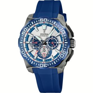 Orologio Festina Chrono Bike F20725/4 Uomo | Quadrante Silver con Dettagli Blu | Movimento Cronografo al Quarzo – Stile Sportivo e Funzionale (Copia)