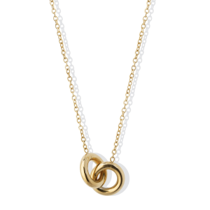 Collana Liu Jo Donna Oro con Pendente Cerchi Intrecciati - Design Moderno ed Elegante