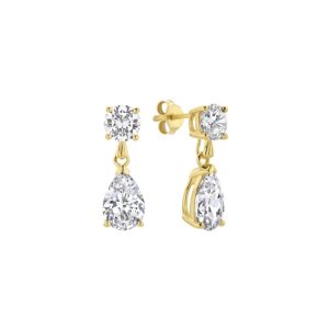 Orecchini Pendenti Donna Liu Jo con Perle Bianche e Pavé di Cristalli - Eleganza Classica e Luminosa
