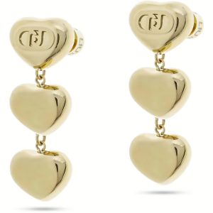 Orecchini Liu Jo Donna Pendenti Cuori | LJ2631 in Metallo Dorato Lucido – Eleganza Romantica e Brillantezza Glamour