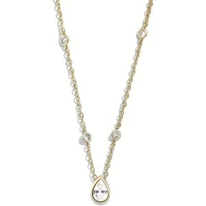 Collana Donna Liu Jo Essential Code con Pendente a Goccia e Cristalli