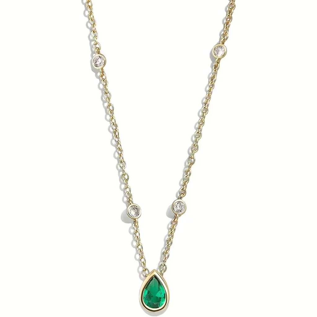 Collana Donna Liu Jo Essential Code con Pendente a Goccia e Cristalli