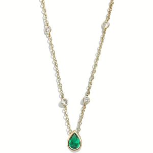 Collana Donna Liu Jo Essential Code con Pendente a Goccia e Cristalli