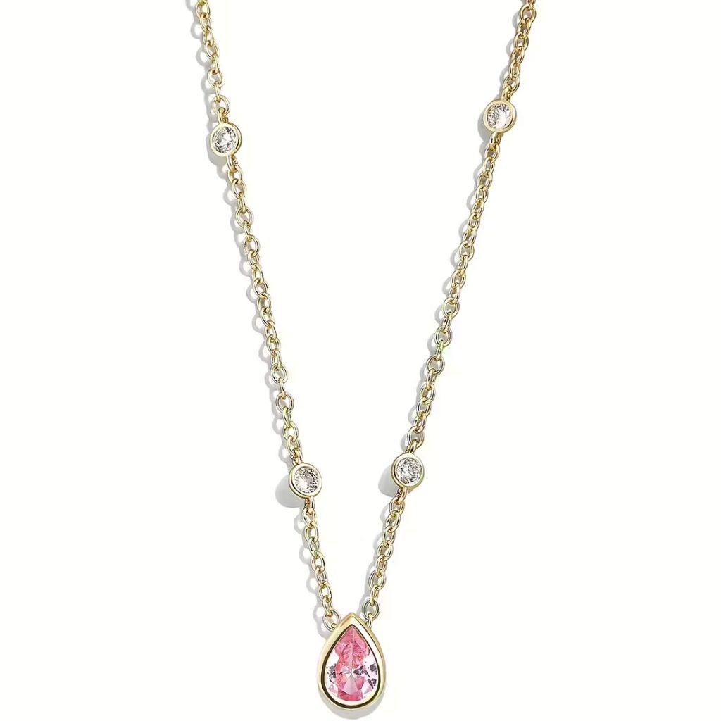 Collana Donna Liu Jo Essential Code con Pendente a Goccia e Cristalli