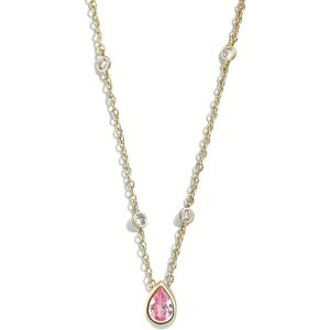 Collana Donna Liu Jo Essential Code con Pendente a Goccia e Cristalli