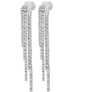 Orecchini Liu Jo Donna Pendenti Cascata Strass | LJ2770 in Metallo Argentato con Cristalli – Brillantezza e Eleganza per le Tue Occasioni Speciali