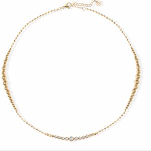 Collana Donna Liu Jo Luxury Oro Giallo Sfere Cristalli