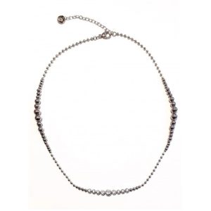 Collana Donna Liu Jo Luxury Argento Sfere Cristalli