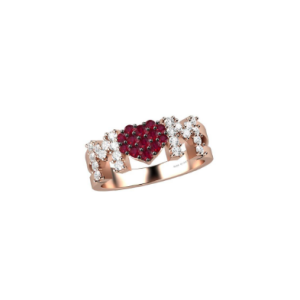 Anello Nardelli in oro diamanti e rubini FA1750