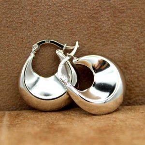 Orecchini argento Borsetta liscia