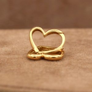 Orecchini donna Cuore oro giallo 18 carati