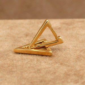 Orecchini donna Triangolo oro giallo 18 carati