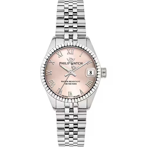 Orologio Donna Philip Watch Caribe Acciaio Quadrante Rosa - Eleganza Swiss Made
