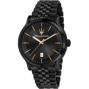 Orologio Uomo Maserati Epoca Total Black Acciaio Rosé Data