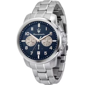 Orologio Uomo Maserati Competizione Cronografo Blu Acciaio Data
