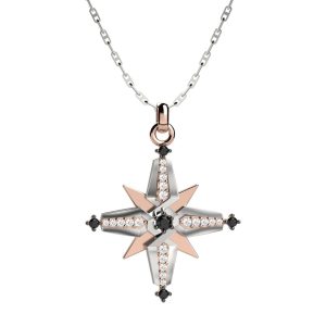 Collana Rosa dei venti di Nardelli in oro e diamanti UPE562