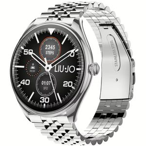 Smartwatch Liu Jo Uomo SWLJ159 | Cassa e Bracciale in Acciaio Lucido | Quadrante Digitale Sportivo – Eleganza, Funzionalità e Robustezza per l’Uomo Moderno