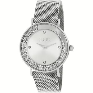 Orologio Liu Jo Donna TLJ1341 Glamour | Cassa Silver con Strass | Quadrante Argentato | Cinturino in Maglia Milanese – Eleganza Scintillante e Design Moderno