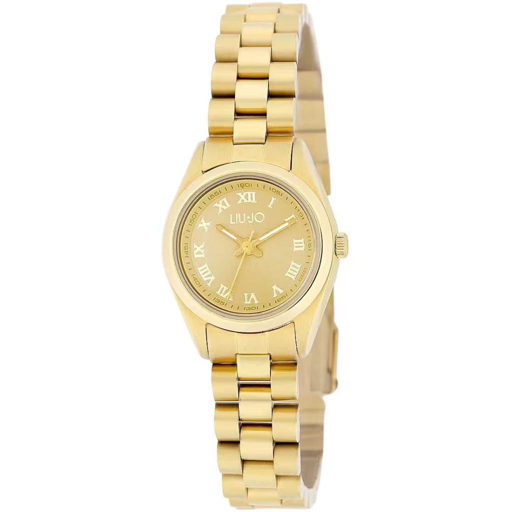 Orologio Liu Jo Donna TLJ2104 Classico-Chic | Cassa e Bracciale Oro Giallo | Quadrante Champagne con Numeri Romani – Eleganza Radiosa e Stile Intramontabile