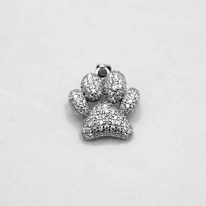 Ciondolo Linea “PET” a forma di zampetta in argento 925